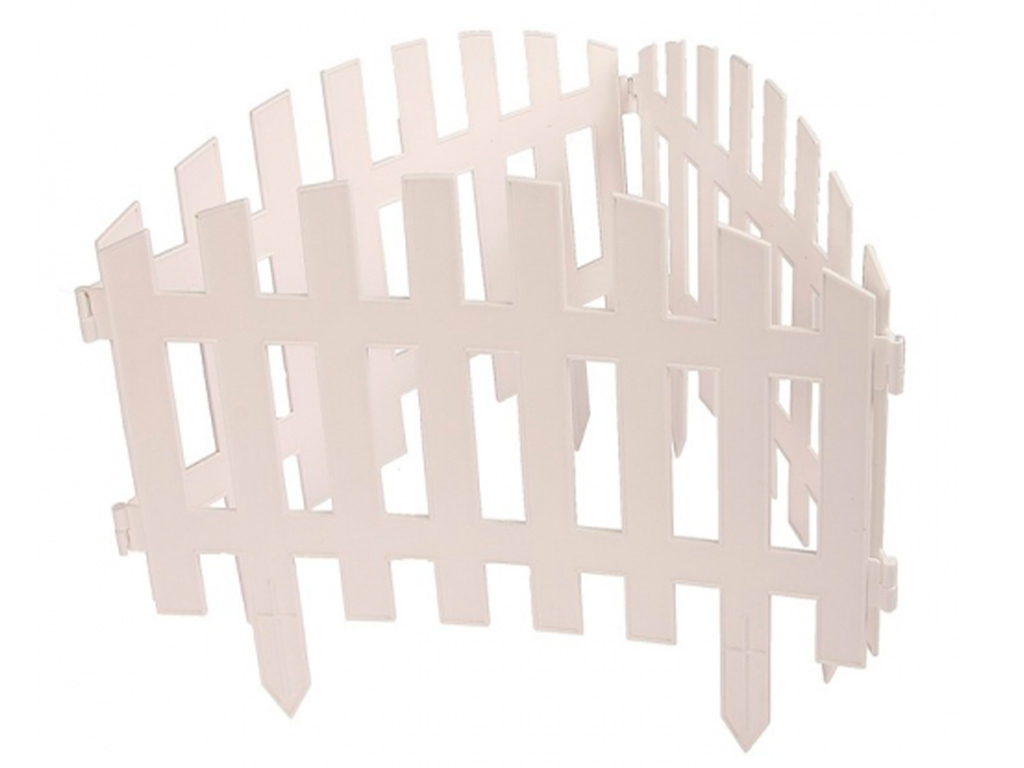 Забор декоративный "RENESSANS" №2, 7 шт, длина 3,10 метра. белый ГеоПластБорд GPBST-165 - Вид №1