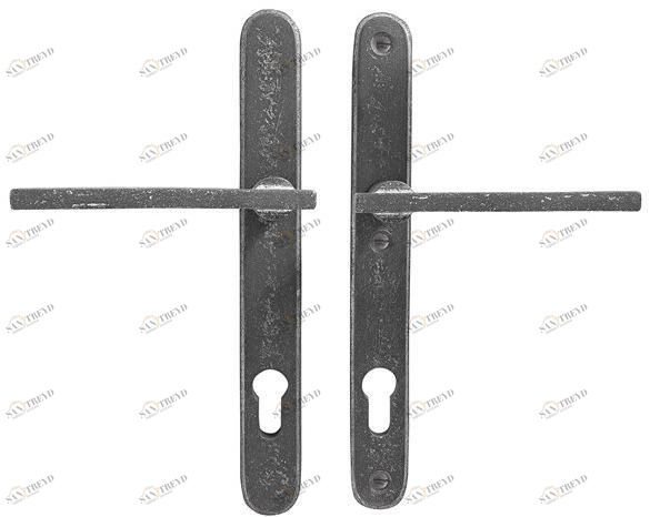 Dauby Металлическая ручка на пластине с накладкой Pure® 17078