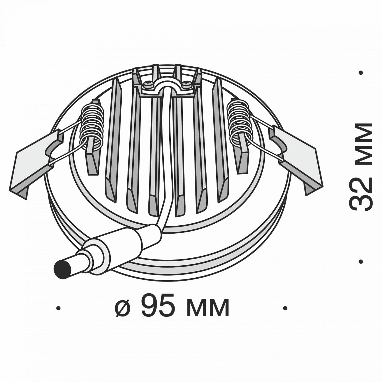 Встраиваемый спот черный круглый Technical Phanton 12W4 TECHNICAL DOWNLIGHT 00-3957156 Черный  - Вид №1
