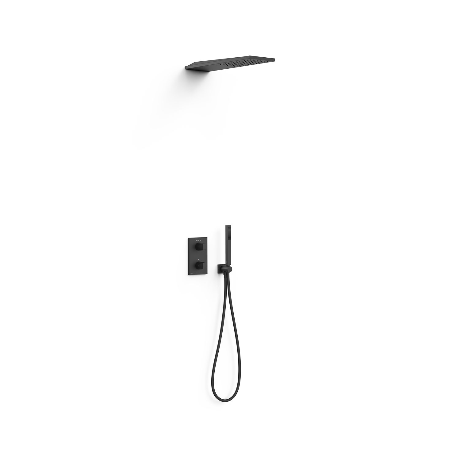 Комплект 2-ходовых скрытых термостатических кранов Therm-box Therm-box для душевых кабин-21125005NM TRES Thermostatic