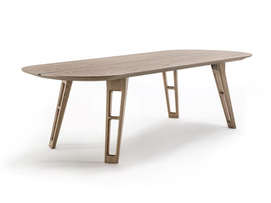 Деревянный шпон овальный стол Frigerio AXEL ARCH-00041804