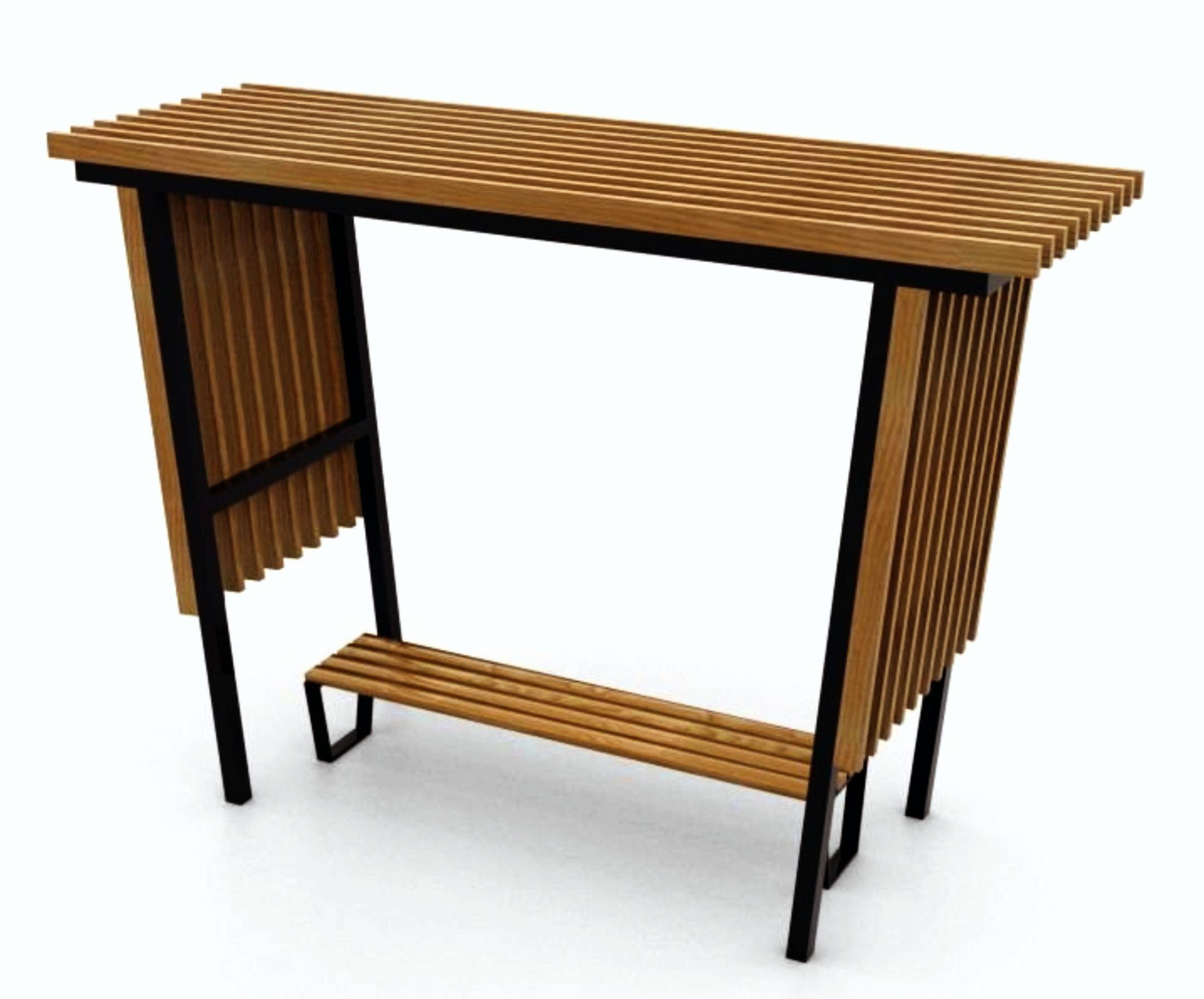 14471 ПРАГА Place 01, навес парковый и скамья LAB.Space 