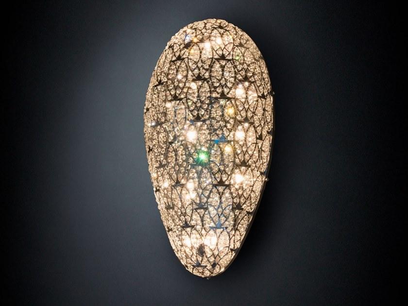 VGnewtrend Настенный светильник из нержавеющей стали с кристаллами Arabesque egg 7511770.97/.98  - Вид №2