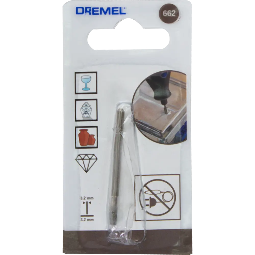 Сверло по стеклу и керамике Dremel, 3.2 мм 80177852 STLM-2042643  - Вид №2