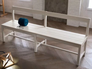 Callesella Arredamenti Деревянная скамейка со спинкой