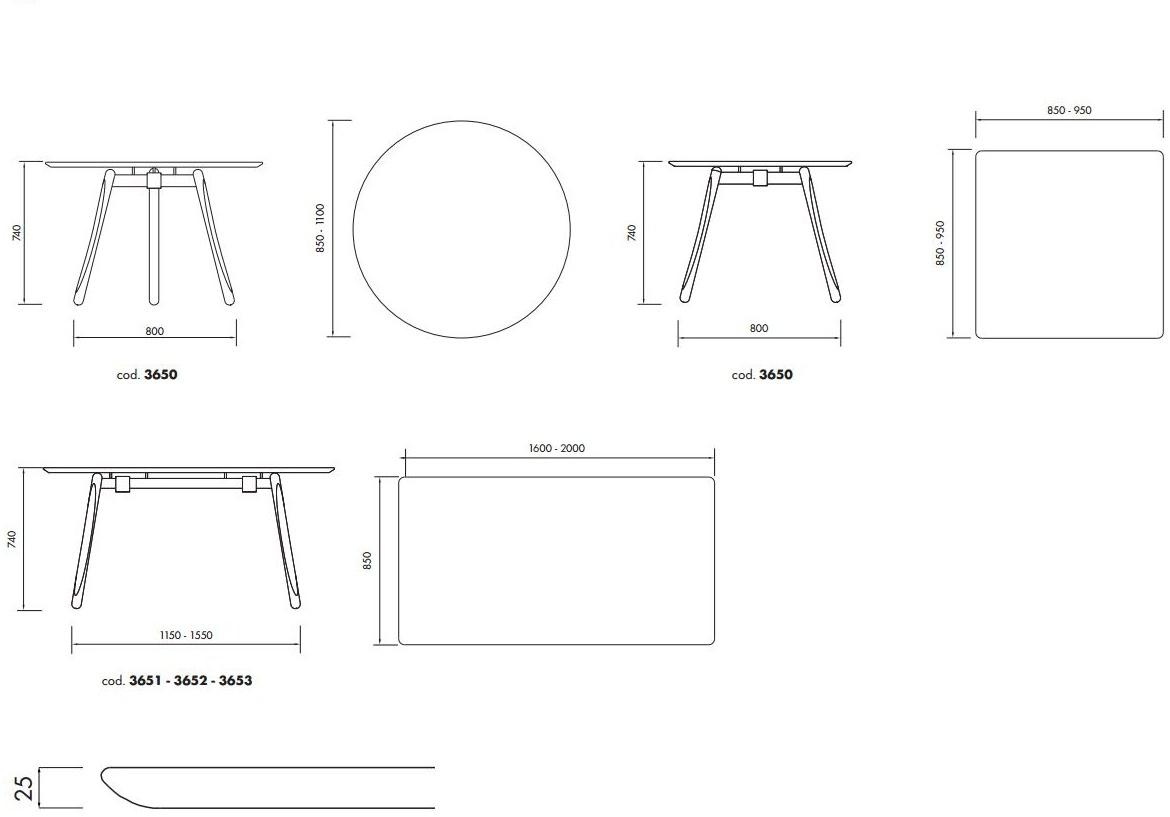 ALMA DESIGN Круглый стол в мдф Marnie sun-id-1459142 - Вид №2