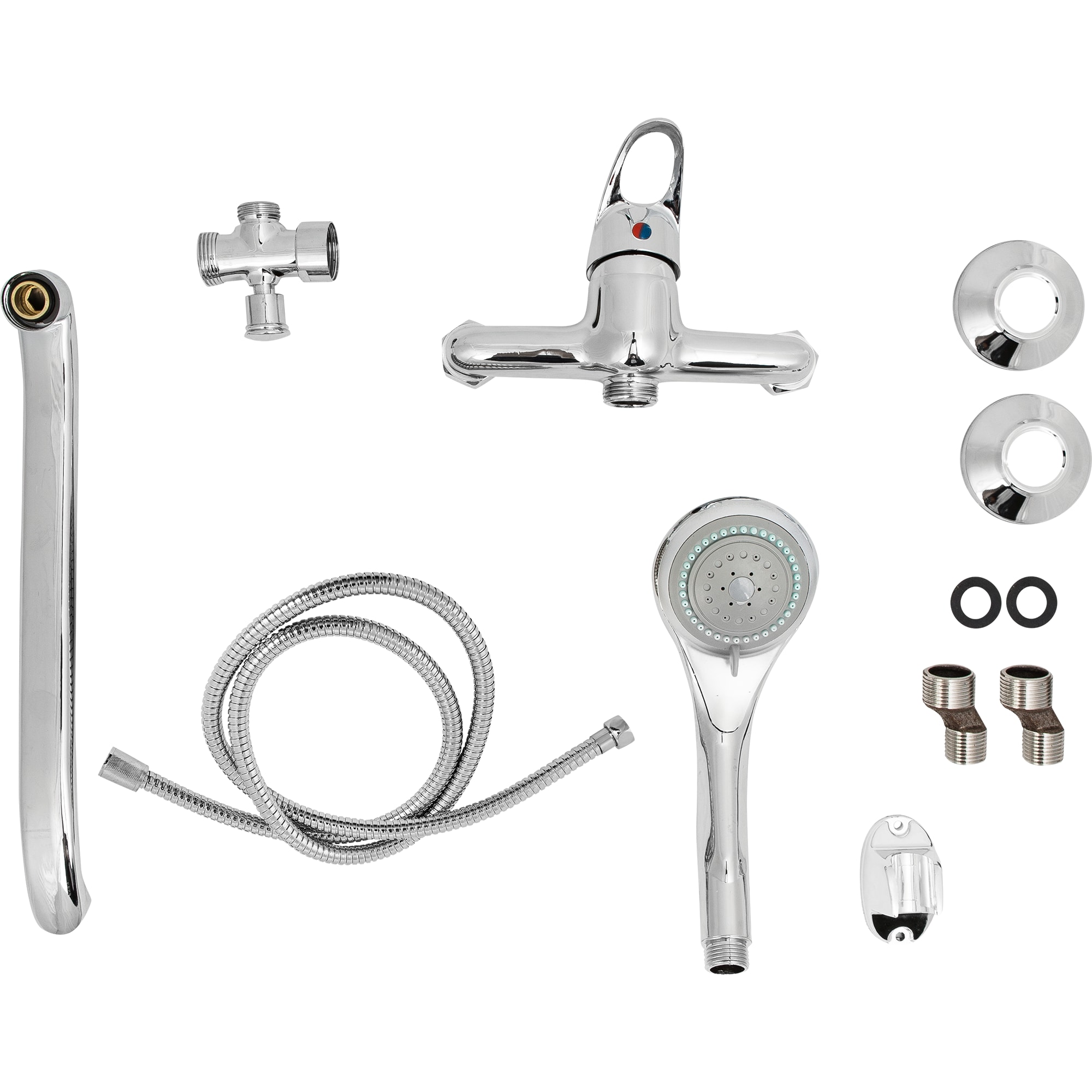 82222708 Смеситель для раковины, душа и ванной «» однорычажный цвет хром Бриз Santreyd - Вид №3