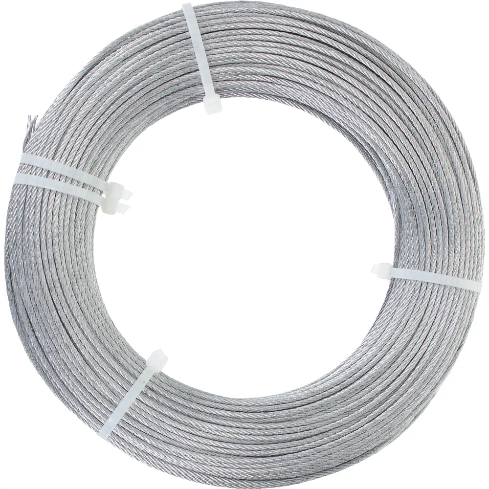 Трос стальной DIN 3055 2 мм 100 м, цвет цинк 15956056 STLM-2115996 Santreyd  - Вид №2