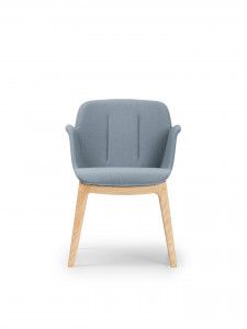 HV 4094 Armchair with 4 legs wooden base True Design Hive