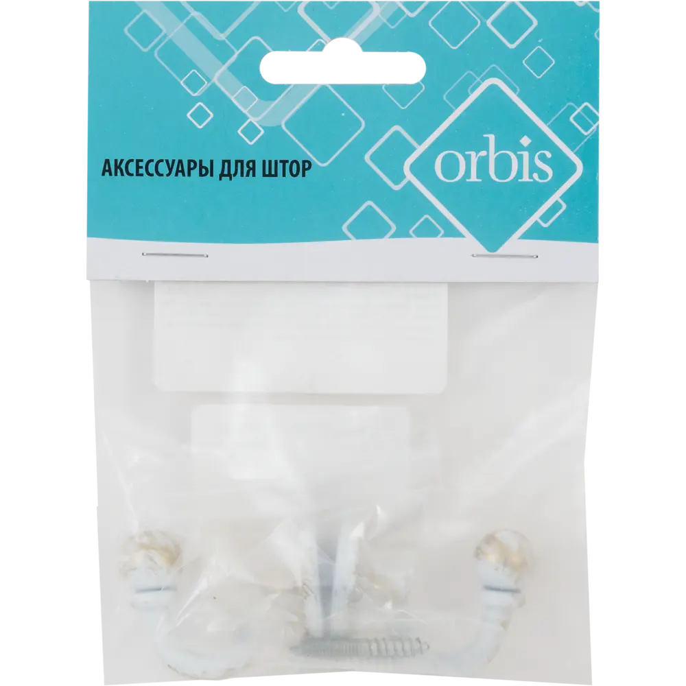 Крючок большой Orbis, металл, цвет античный белый, 2 шт. 86016043 STLM-2088892  - Вид №3
