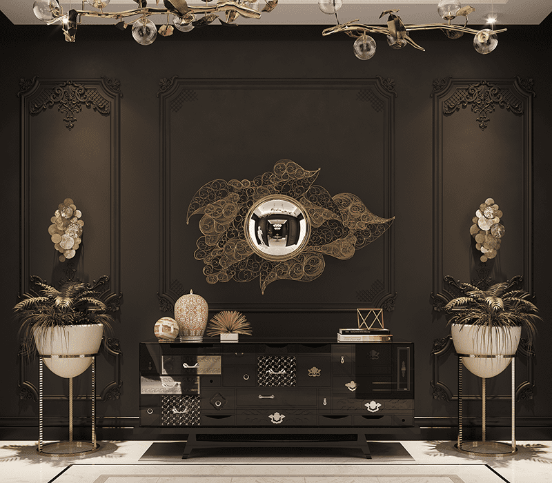 0-076 Черный буфет Mondrian  Boca Do Lobo  - Вид №13