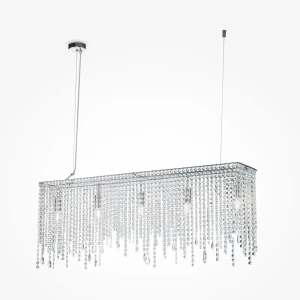 Люстра подвесная хрустальная Maytoni Императрица 5 ламп 20 м² цвет прозрачный/хром