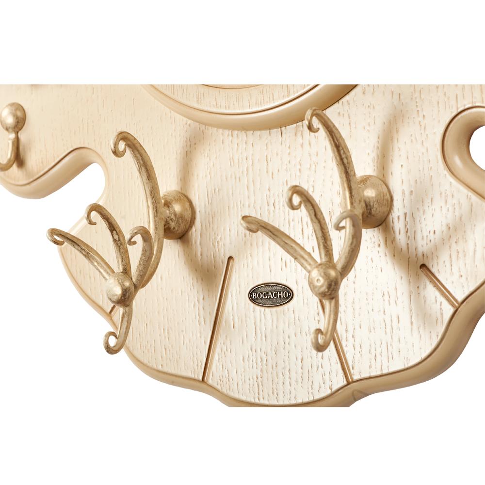 11507 Вешалка настенная Bubo Айвори Антик Слоновая Кость BOGACHO 4627138184677 - Вид №3