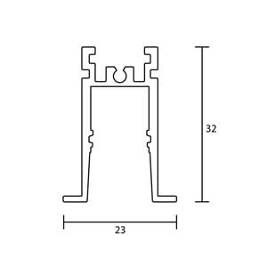 Алюминиевый линейный профиль освещения Ghidini Lighting LINEAR 12 RF RO ARCH-00052586 - Вид №2