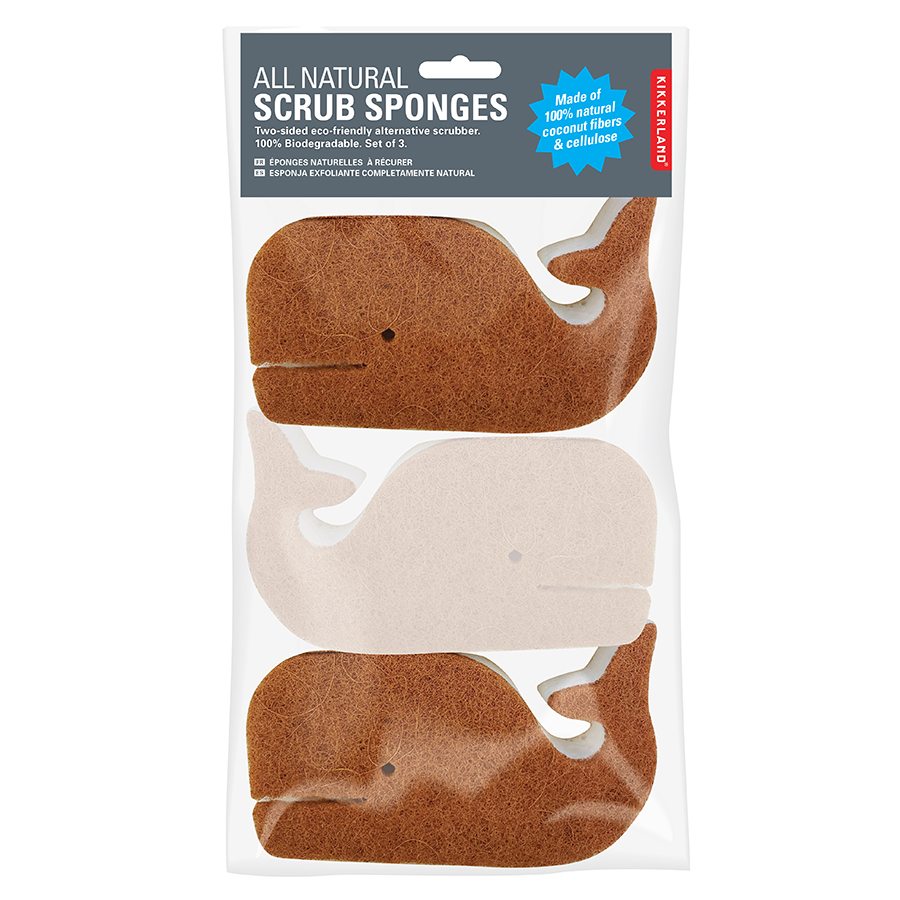 CU327 Набор губок all natural 3 шт Kikkerland  - Вид №3
