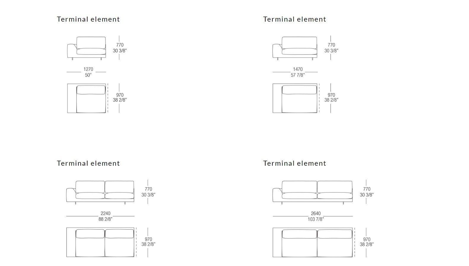 Съемный диван из ткани MisuraEmme ARGO ARCH-00069863 - Вид №22