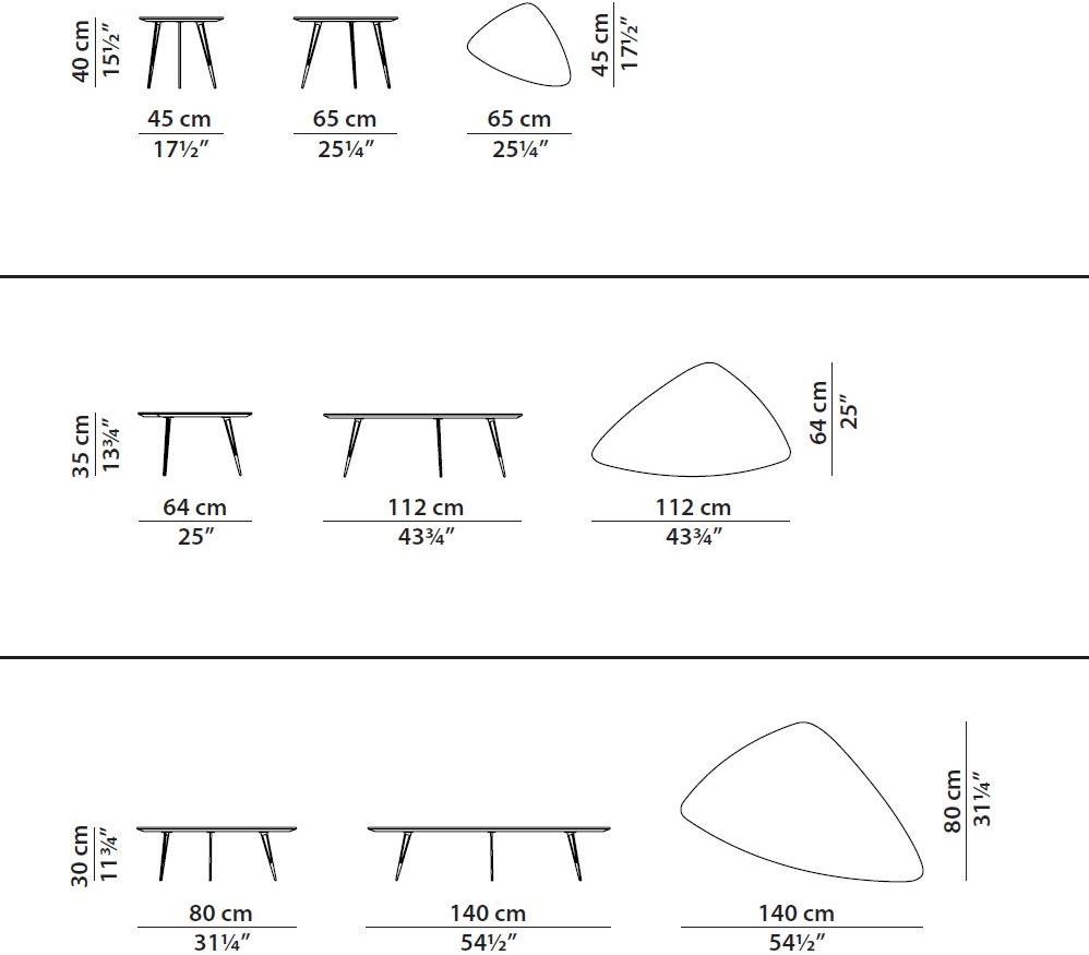 BAXTER Лакированный журнальный столик треугольной формы sun-id-1401722 - Вид №6