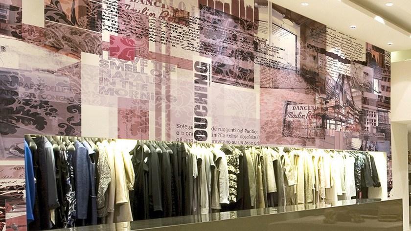 GLAMORA Виниловые обои с тиснением Stripes & squares sun-id-1458008 - Вид №3