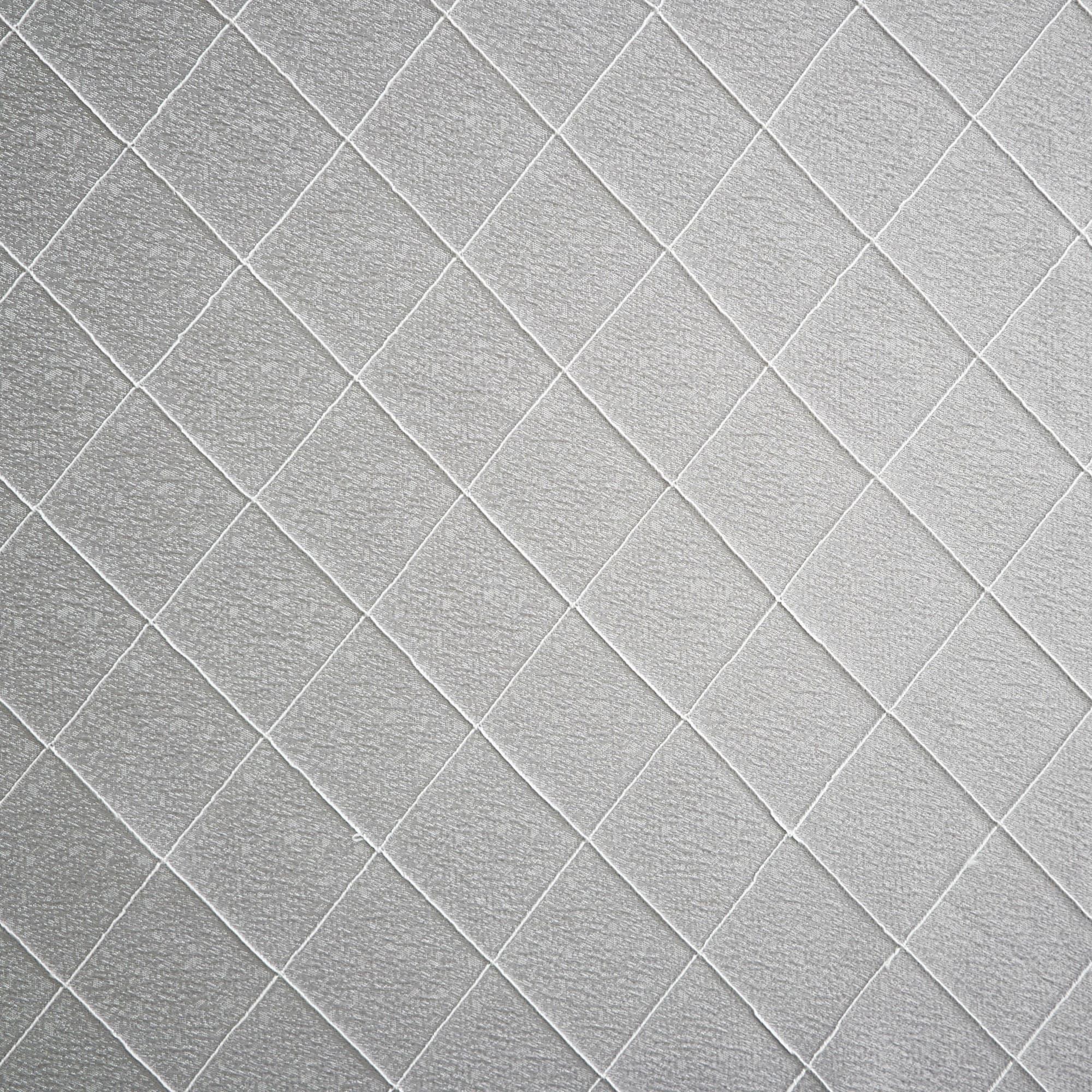 86115809 Штора на ленте для кухни "Жак Ромб" 135x180 см цвет серый Santreyd  - Вид №1