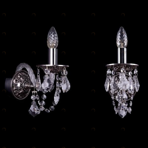Бра Bohemia Ivele 1610/1/NB/Leafs BOHEMIA IVELE СВЕЧА 078573 Прозрачный;хром 