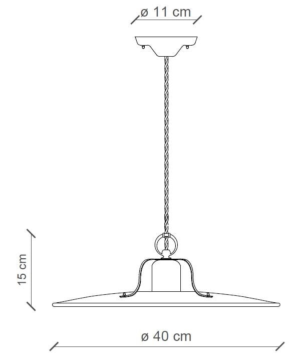 Керамический подвесной светильник FERROLUCE Кантри ARCH-00056675 - Вид №5