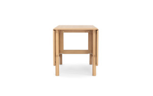 Прямоугольный выдвижной стол с дубовой откидной крышкой