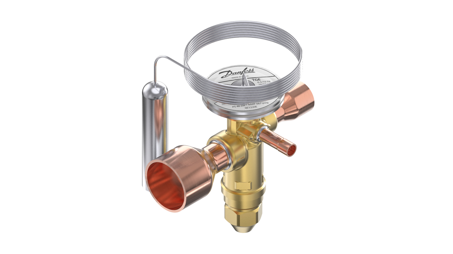 Danfoss TGE — Клапаны терморегулирующие со встроенными клапанными узлами TGE 40-40 Клапан терморегулирующий 067N3019  - Вид №14