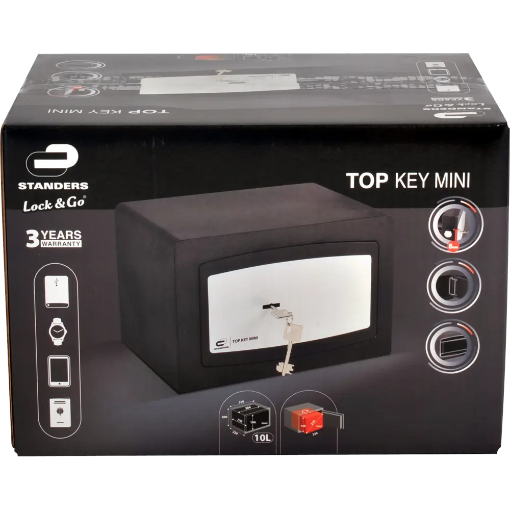 Сейф мебельный Standers N3, ключевой замок, 10 л. 18180687 STLM-2050281  - Вид №8