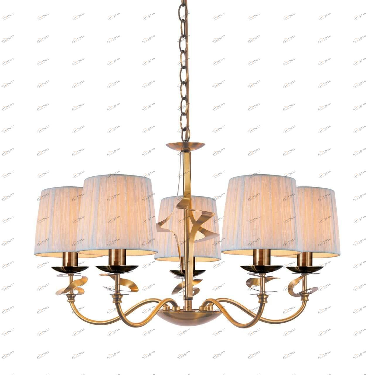 Подвесная люстра Omnilux Grottole OML-63603-05 OMNILUX GROTTOLE 187618 Белый 