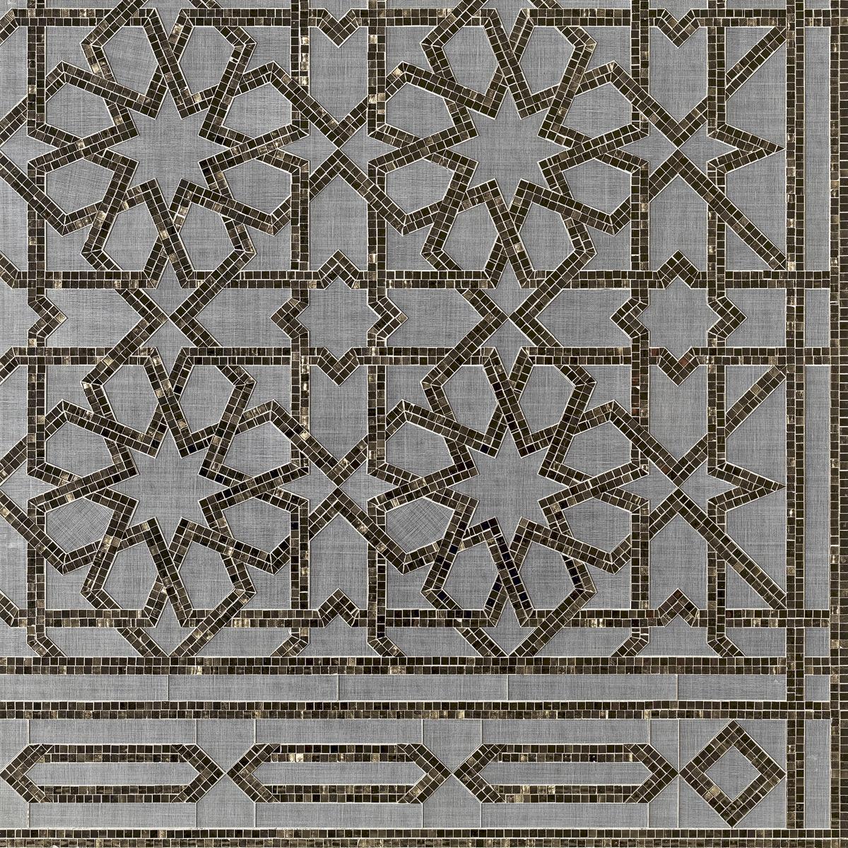 SICIS Atlas Black Per-Grey Vetrite Tile sun-id-1991300 - Вид №57