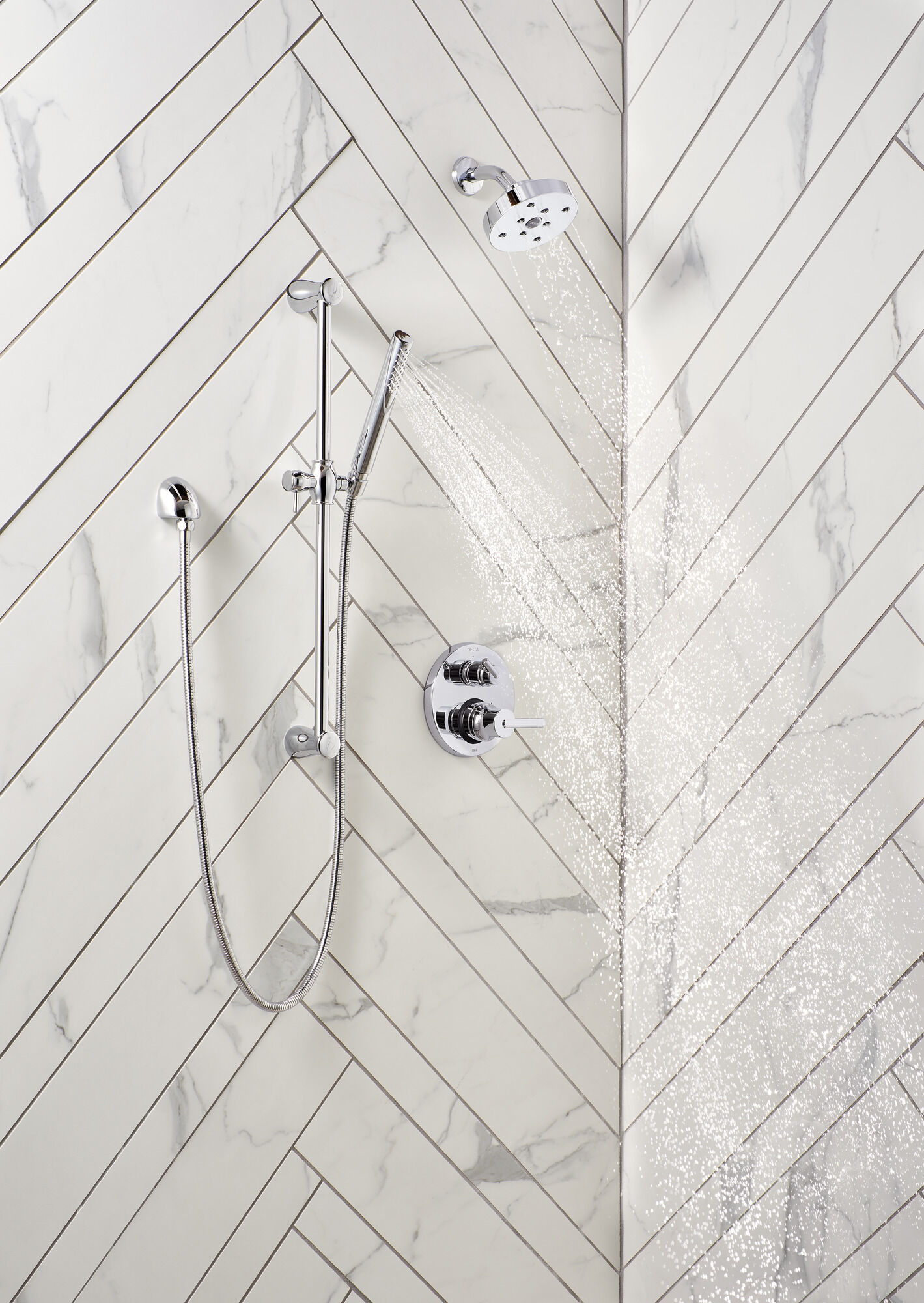 T24859-BL Трим клапана Contemporary Monitor® серии 14 со встроенным дивертором на 3 положения Delta Faucet Delta Матовый черный - Вид №2