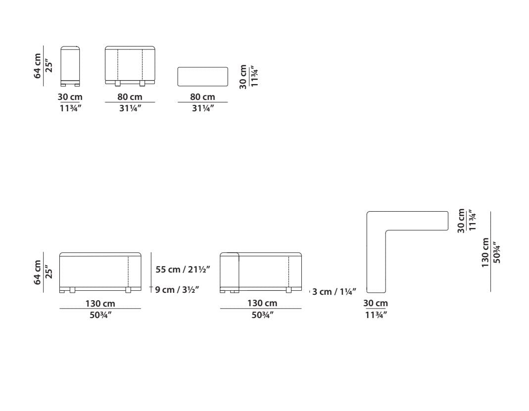 Кожаный модульный диван Baxter JULIETTE ARCH-00053298 - Вид №19