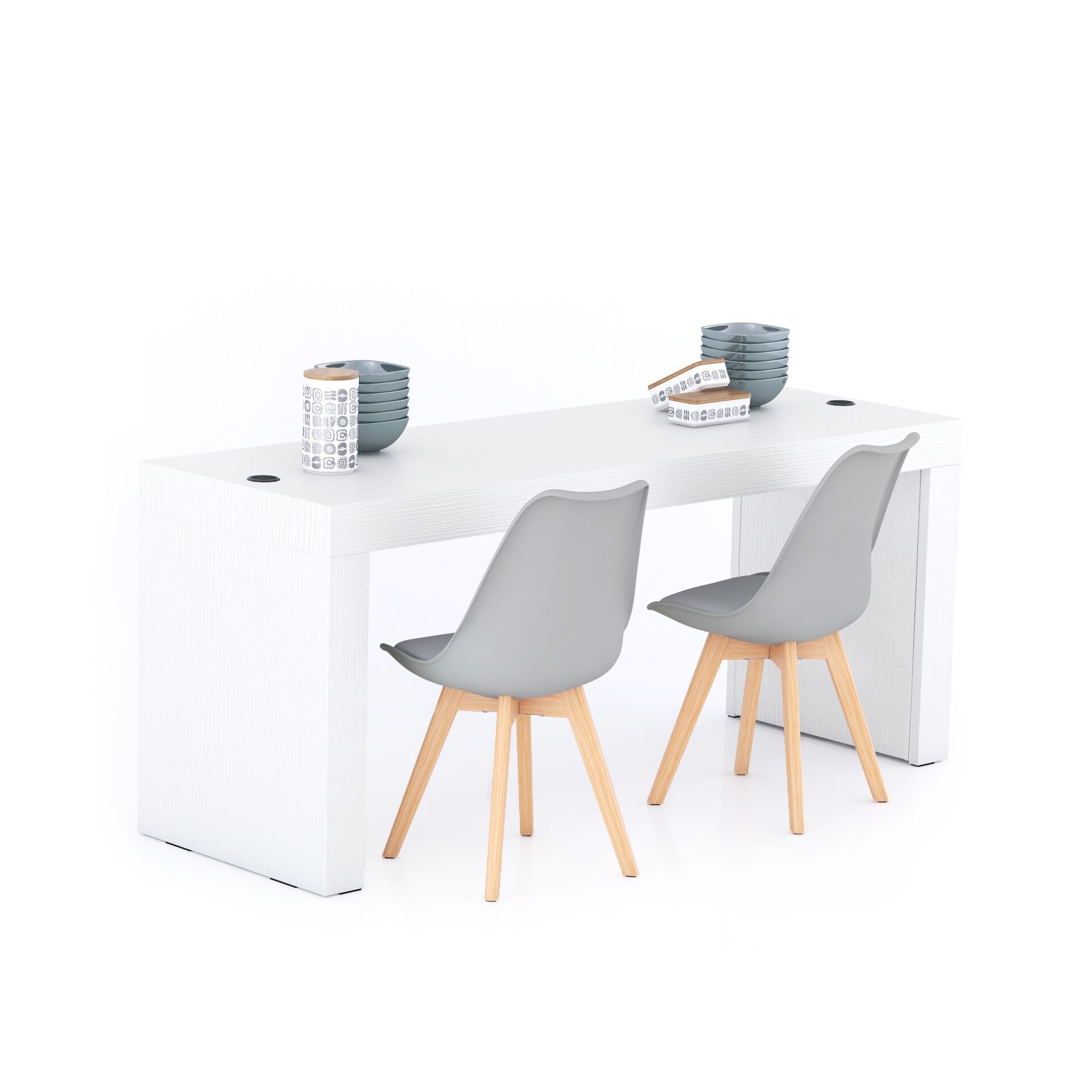 Прямоугольный меламинированный обеденный стол с беспроводным зарядным устройством Mobili Fiver Evolution ARCH-00074488 - Вид №31