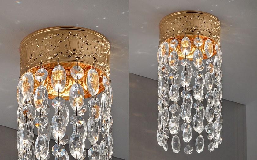 Masiero Круглый полувстраиваемый светильник из латуни для подвесных потолков Brass & spots sun-id-1515609 - Вид №2