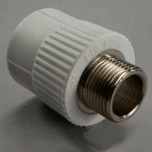 Муфта комбинированная (нар.рез.) 20-1/2 Grise PP-R