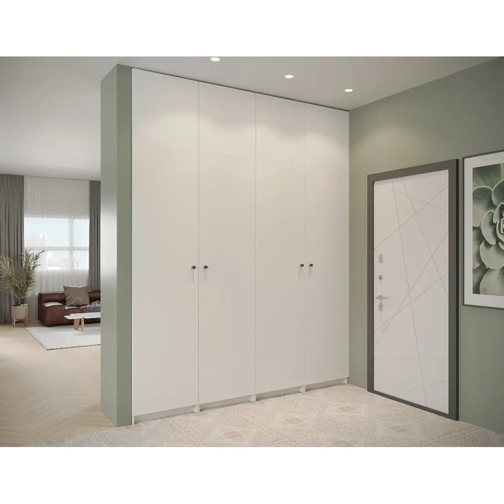 Дверь Лион 59.4x225.8x1.8 см ДСП цвет белый Santreyd STLM-2104140 - Вид №6