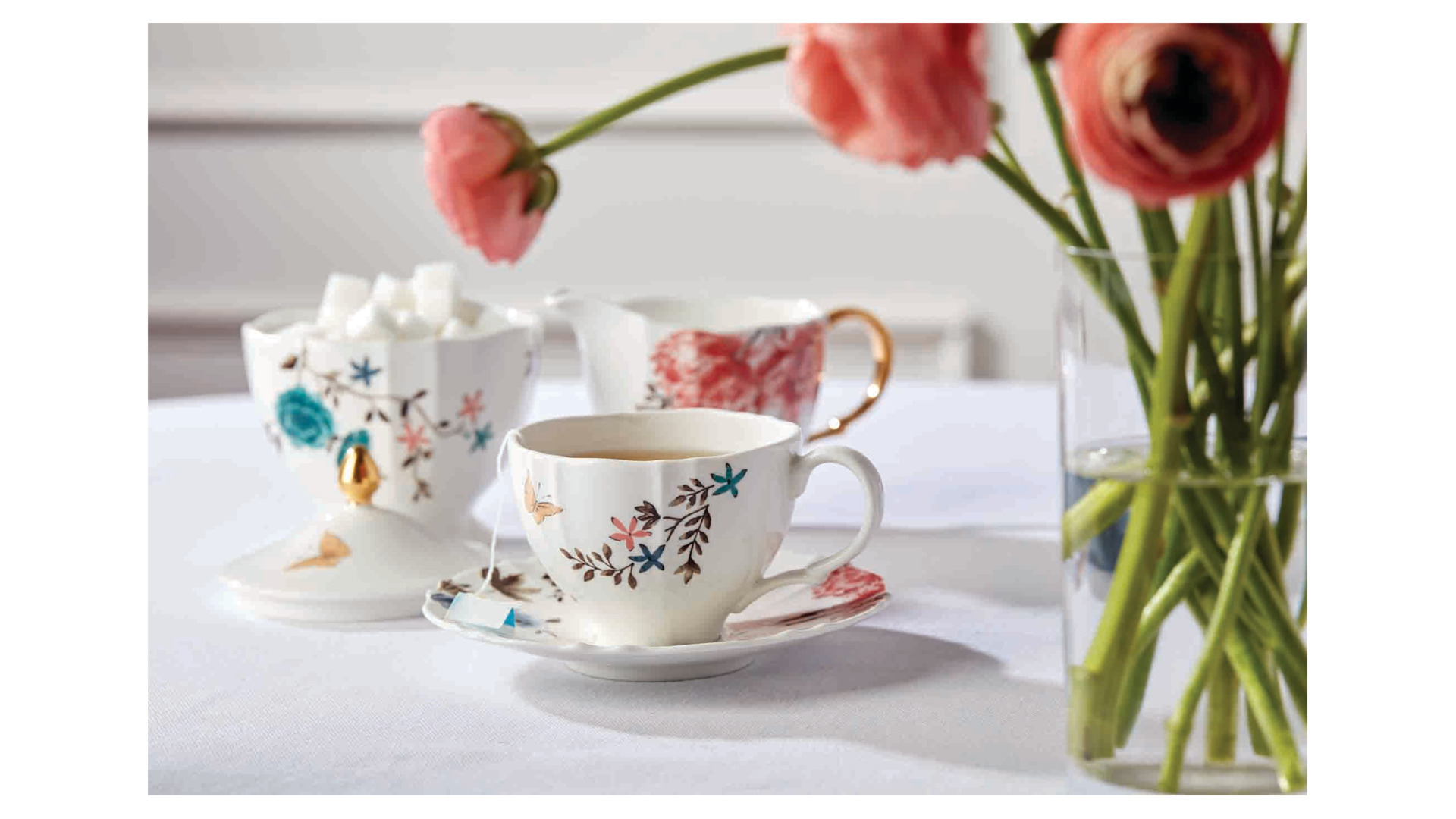 10667327 Lenox Сервиз чайный Lenox "Цветущая лоза" на 4 персоны 15 предметов Фарфор  - Вид №6