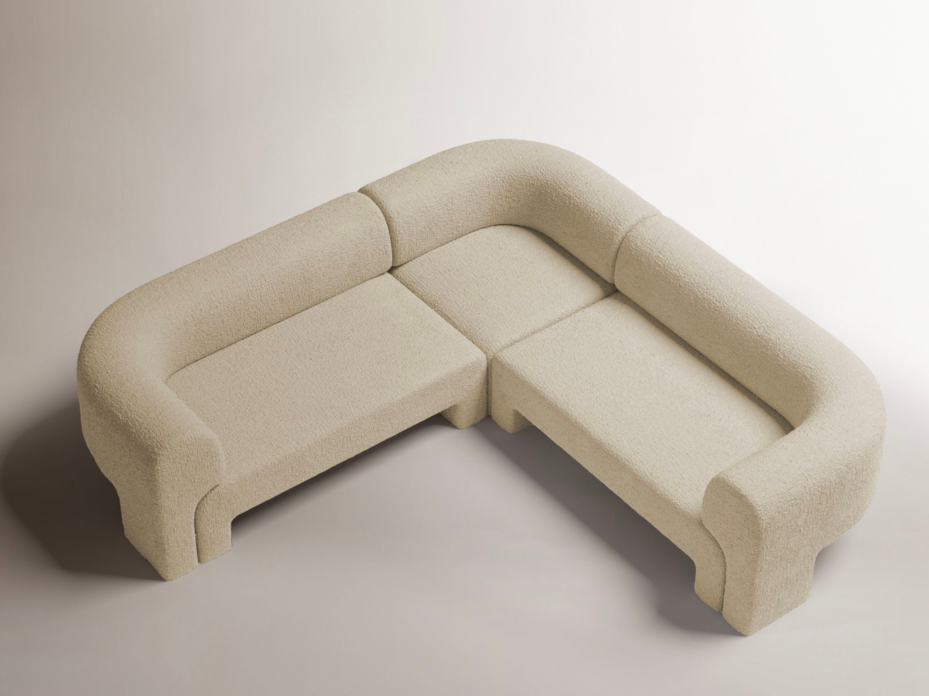 Угловой диван из ткани на 5 мест DOOQ слайд ARCH-00083822 - Вид №1