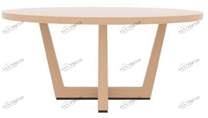 Andreu World Круглый обеденный стол из дуба Uves Me3661 / me3660