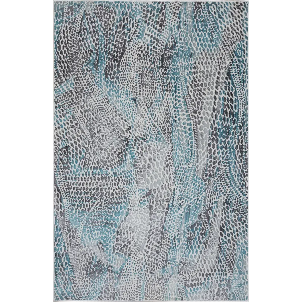 Ковер полиэстер Берлино 1601 L 160x235 см цвет бирюзовый CTIM STLM-2180317 - Вид №1