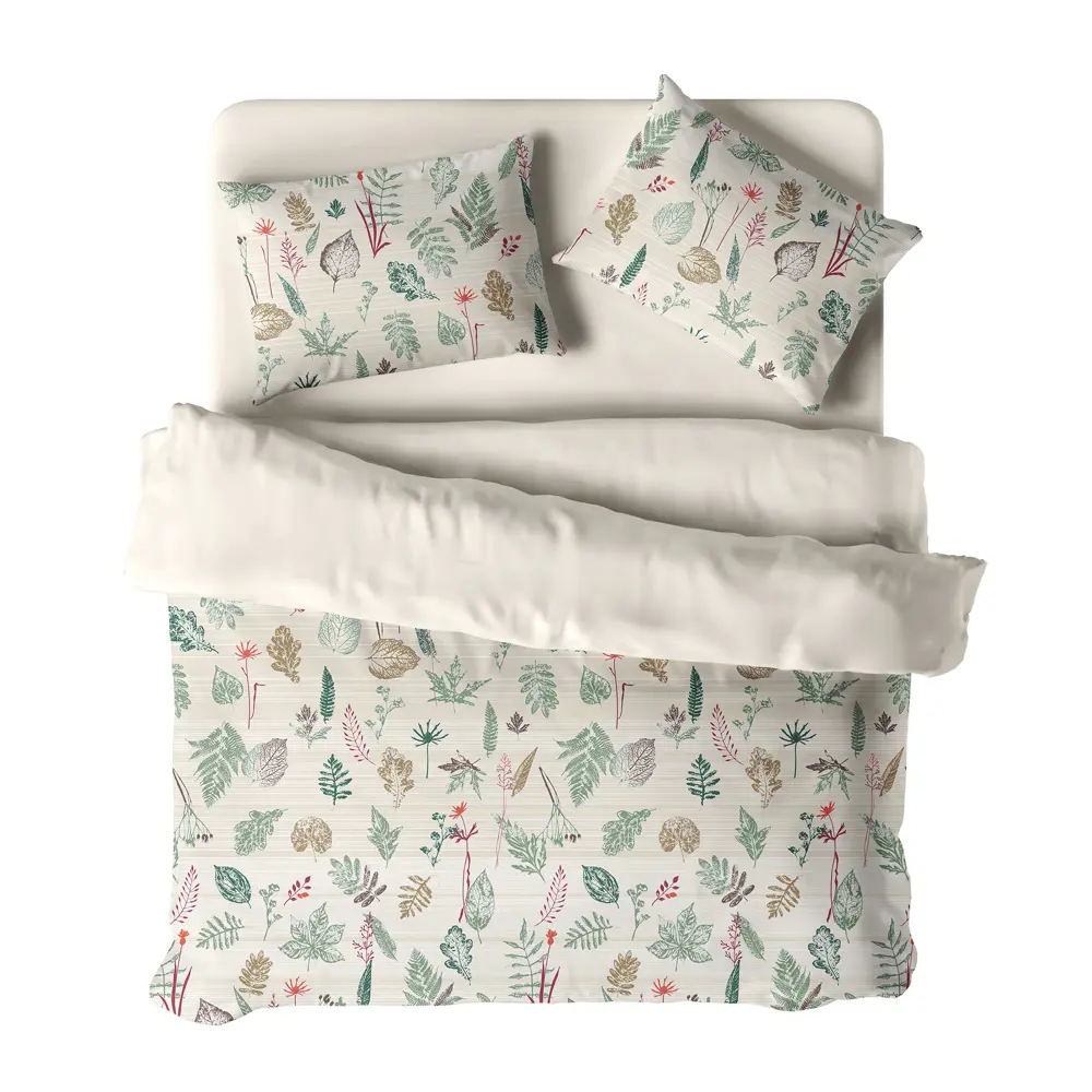 Комплект постельного белья Волшебная ночь Эко Herbarium 1.5-спальный, бежевый 89438376 STLM-1581271