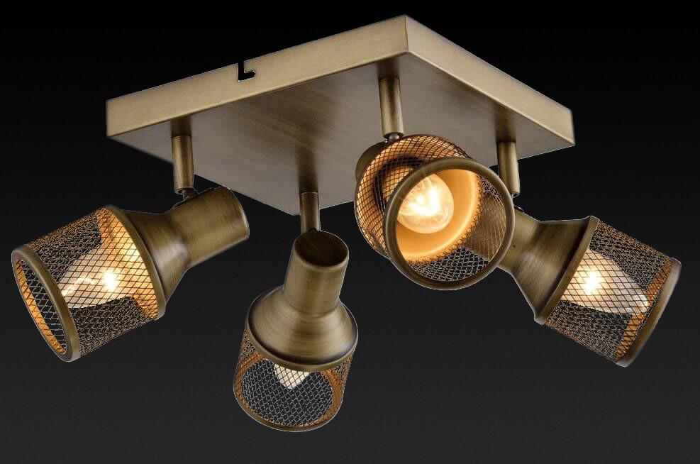 Спот потолочный на 4 лампы бронзовый Silvia TL3750Y-04AB TOPLIGHT SILVIA 00-3924202 Бронза - Вид №1
