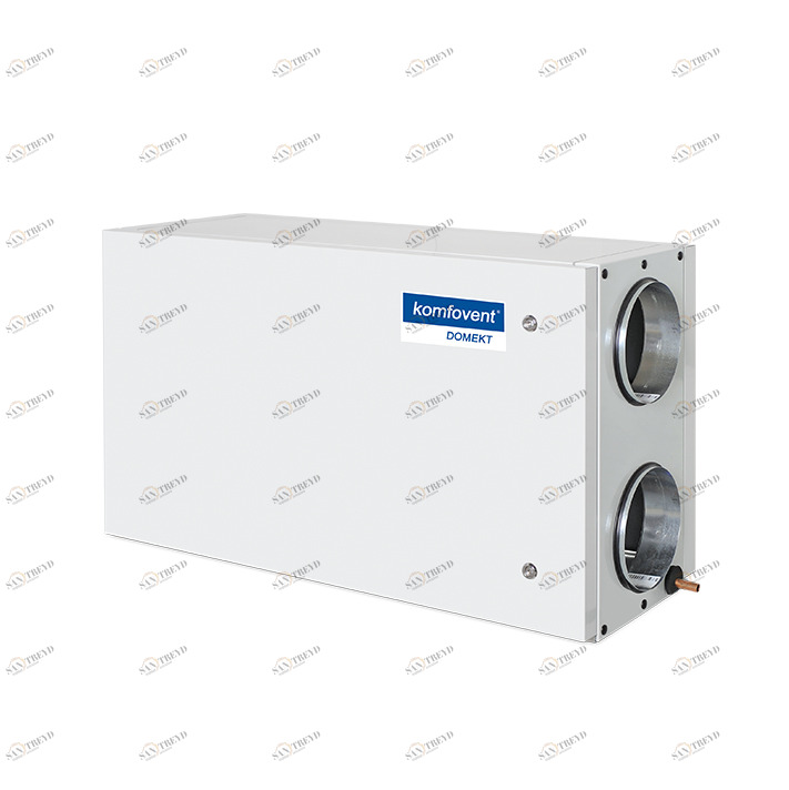 Приточно-вытяжная установка с пластинчатым рекуператором DOMEKT-P-400-H KOMFOVENT sun-id-683961
