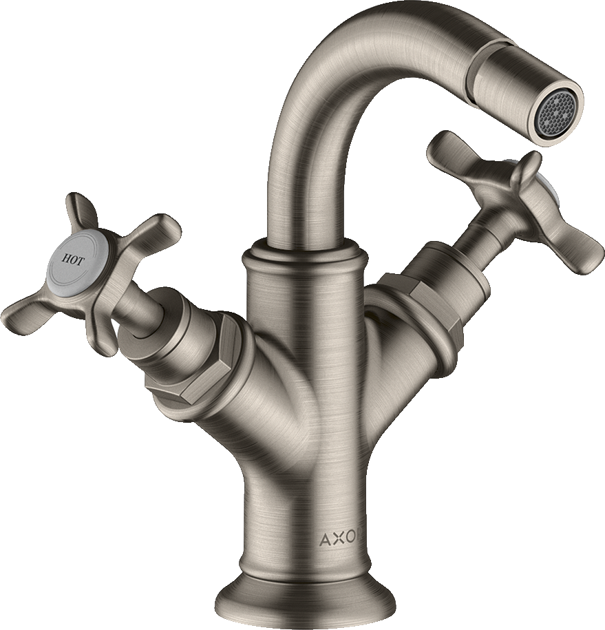 16520800 Смеситель для биде, 2 ручки, крестообразные ручки и сливной гарнитур AXOR MONTREUX