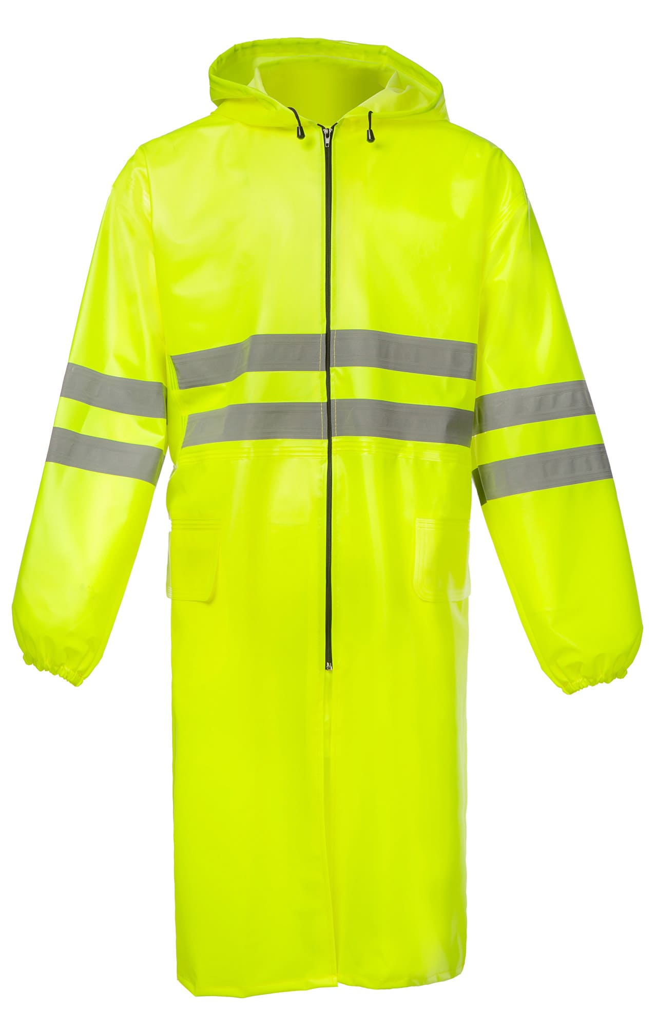 5037373 Плащ сигнальный влагозащитный лимонный  Непромокаемая спецодежда  размер 60-62/194-200 (XXXL)  - Вид №3