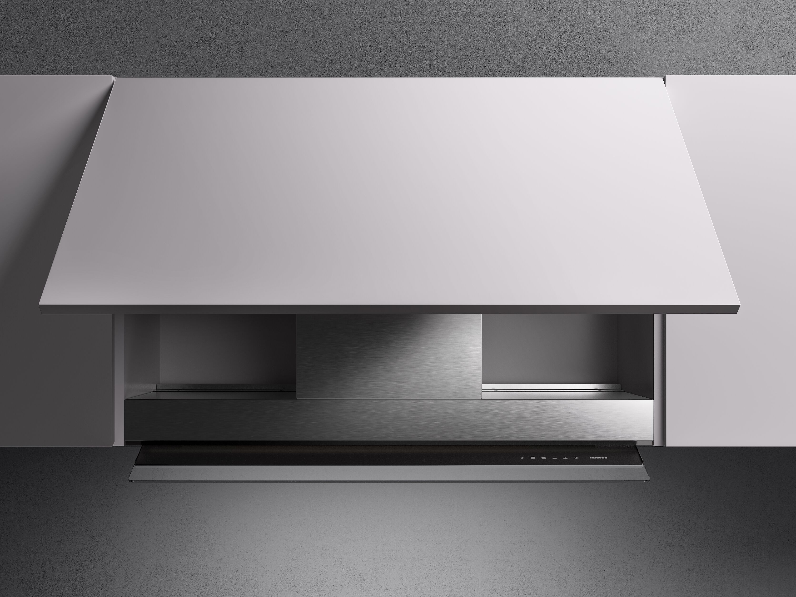 Вытяжка из нержавеющей стали со встроенным утопленным освещением Falmec дизайн ARCH-00132131 - Вид №1