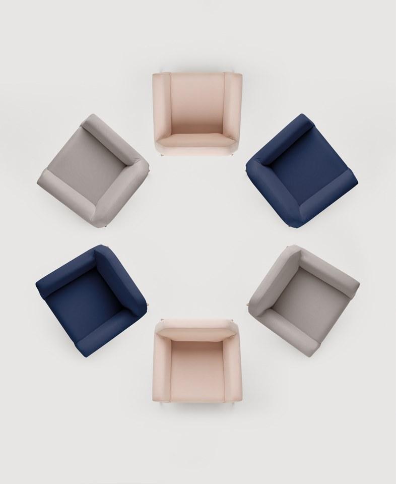 Mobboli Кресло из ткани с подлокотниками Japan 15001-p - Вид №1