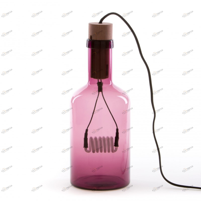 Настольная лампа Bouche violet от Seletti 01432 VIO SELETTI ИНТЕРЬЕРНЫЕ 244947 Прозрачный;фиолетовый 