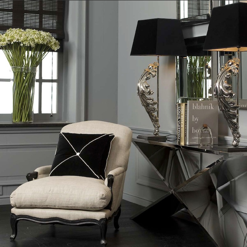 Настольная лампа Beau Site S от Eichholtz Хром 106391 EICHHOLTZ КЛАССИЧЕСКИЕ 061828 Хром;черный  - Вид №4