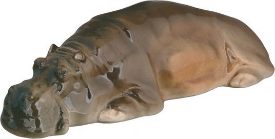 89130 Императорский фарфоровый завод Скульптура "Бегемот" Фарфор твердый 